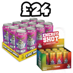 Moose Juice and Moose Juice Energy Shots for £24