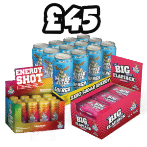 Moose Juice, Energy Shots AND The Big Protein Flapjack for £45