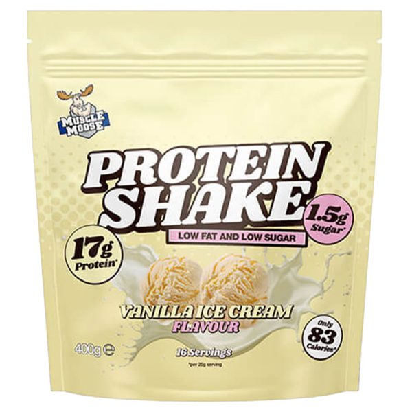 Muscle Moose Protein Shake - Vanilla Ice Cream 400g